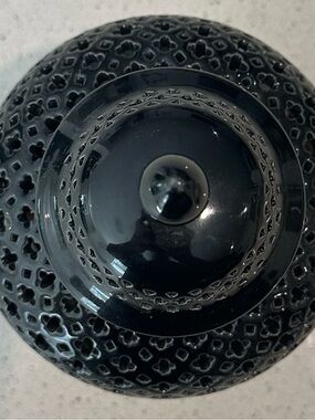 Two's Company Black Textured Ceramic Ginger Jar
